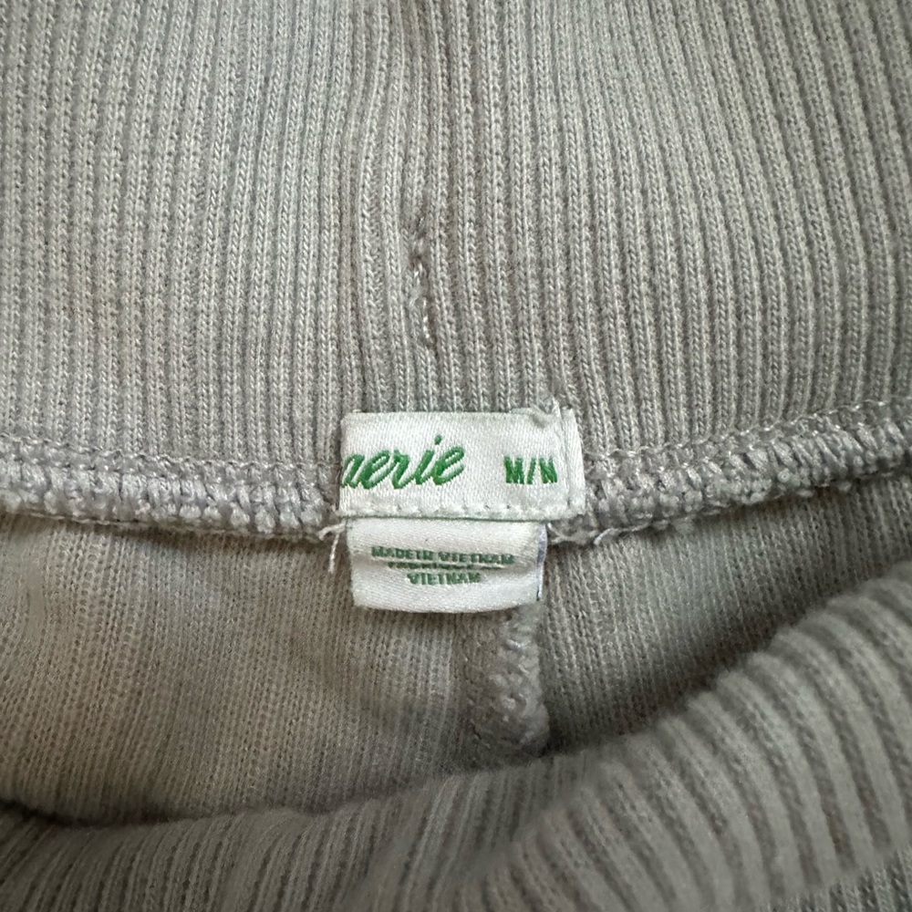Aerie Sage Green Ribbed matching set - Picture 4 of 5